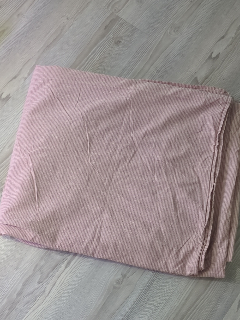IKEA BERGPALM Pink Mauve Stripe Duvet Cover Bedding Scandinavian 80x98 In King